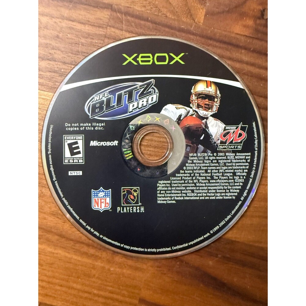 NFL Blitz Pro (Microsoft Xbox, 2003) Disc Only
